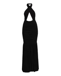 Norma Kamali Maxi-Kleid Schwarz