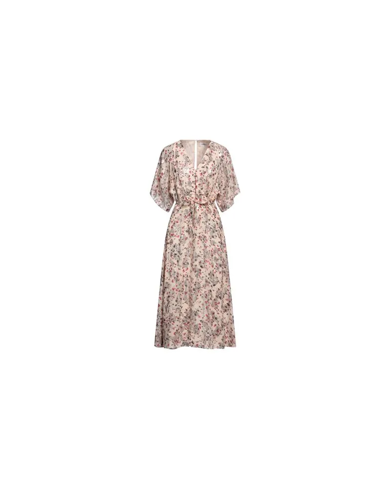 ba&sh KLEIDER - Midi-Kleiderauf YOOX.COM Cremeweiß