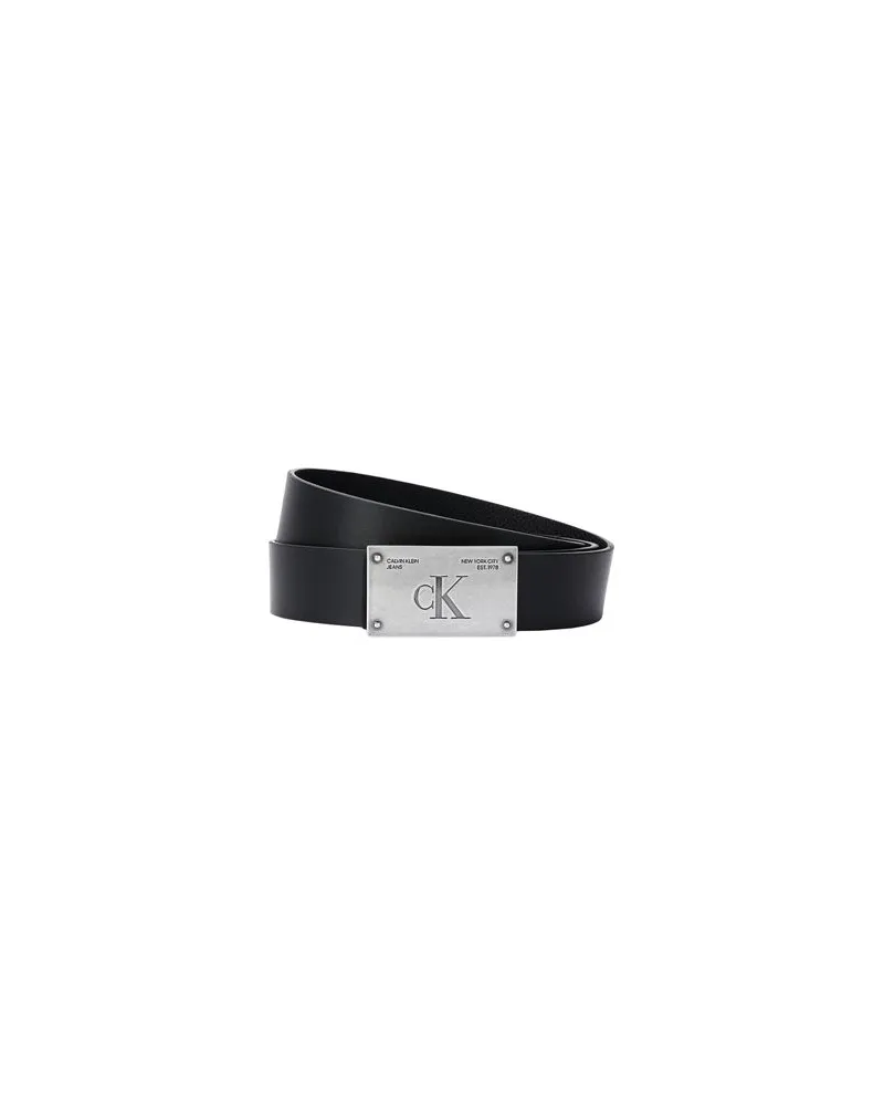 Calvin Klein MONO PLAQUE BELT 35M  - Kleinlederwaren - Gürtelauf YOOX.COM Schwarz