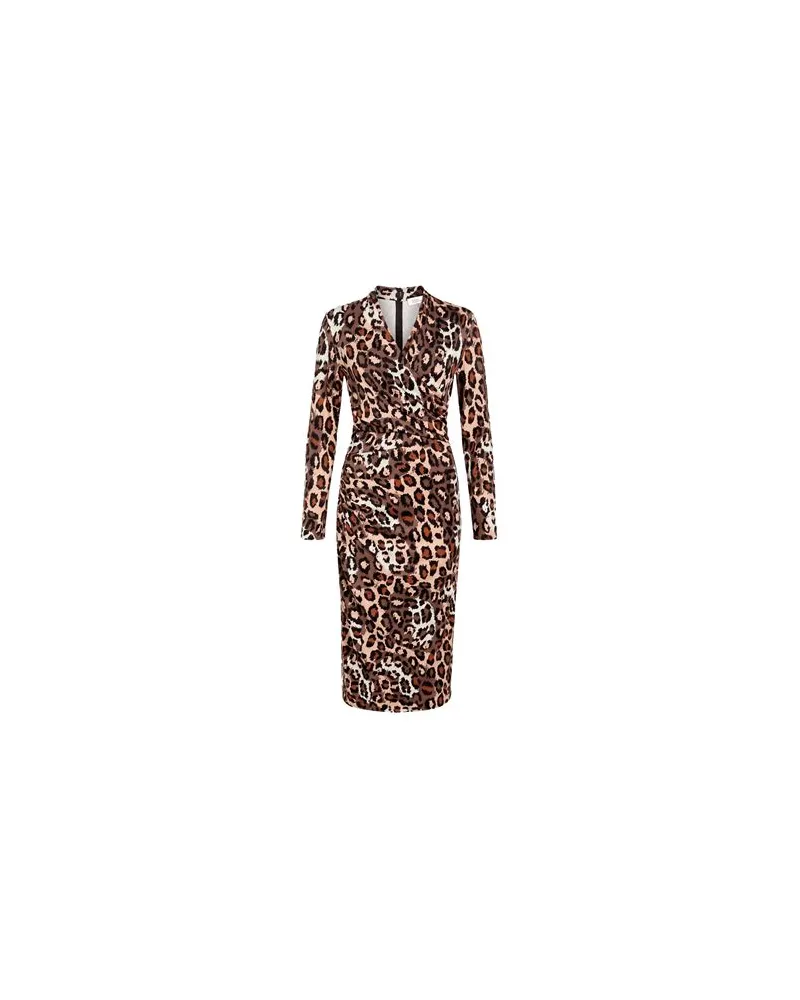 Diane von Furstenberg KLEIDER - Midi-Kleiderauf YOOX.COM Schokobraun