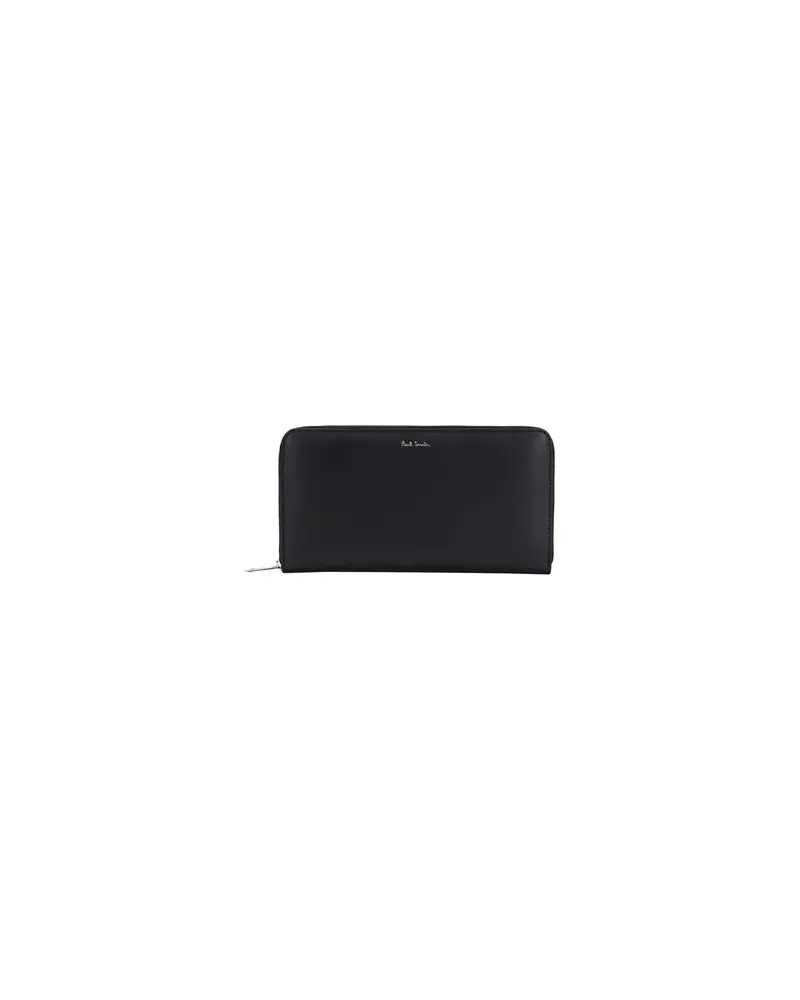 Paul Smith MEN WALLET LG ZIP INTMUL  - Kleinlederwaren - Brieftaschenauf YOOX.COM Schwarz