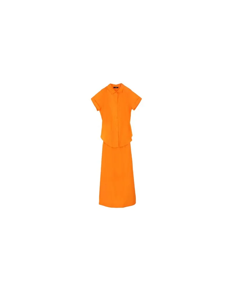 Actitude by Twinset KLEIDER - Maxi-Kleiderauf YOOX.COM Orange