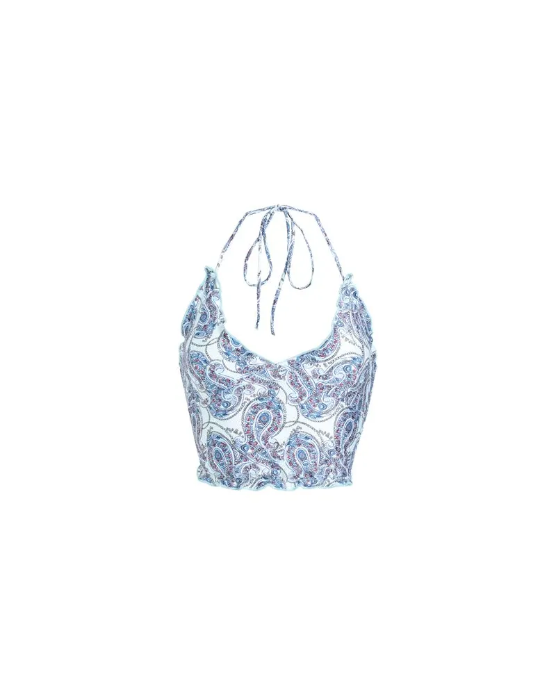 Frankies Bikinis marlowe shine top  - TOPS - Topsauf YOOX.COM Himmelblau