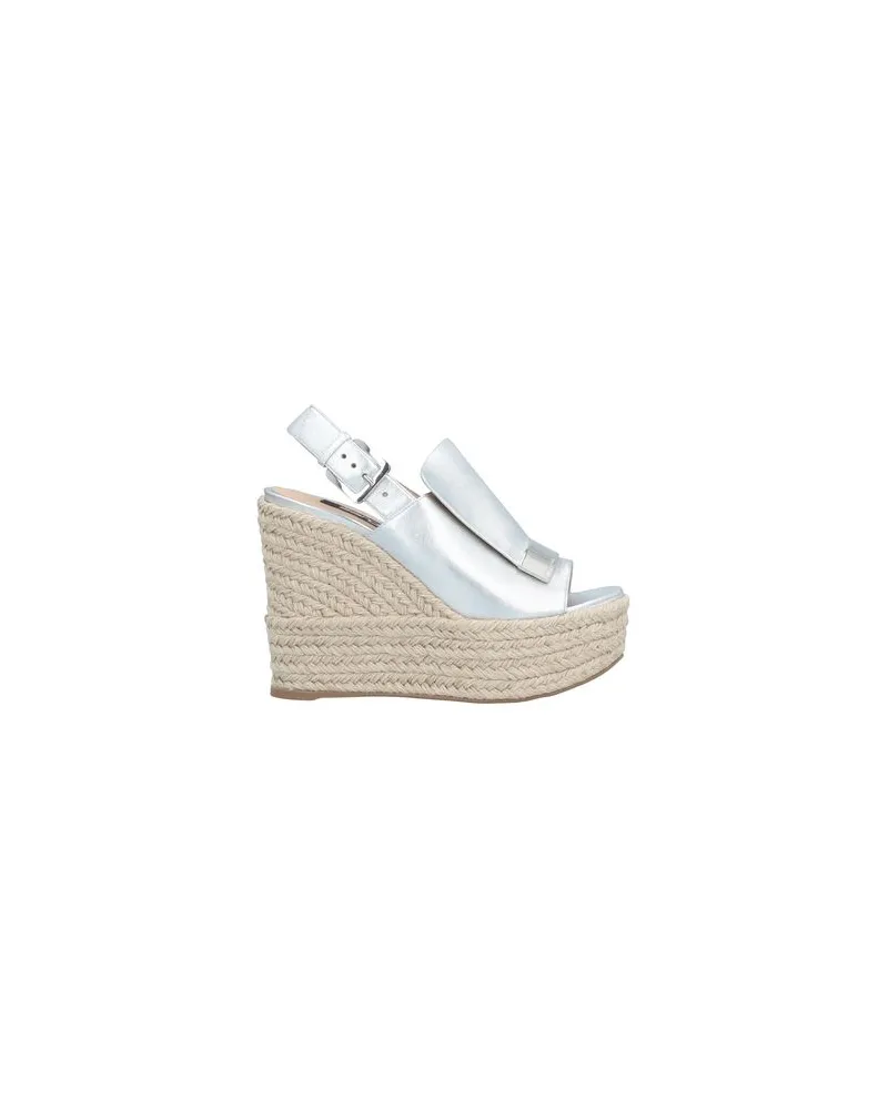 Sergio Rossi SCHUHE - Sandalenauf YOOX.COM Silber