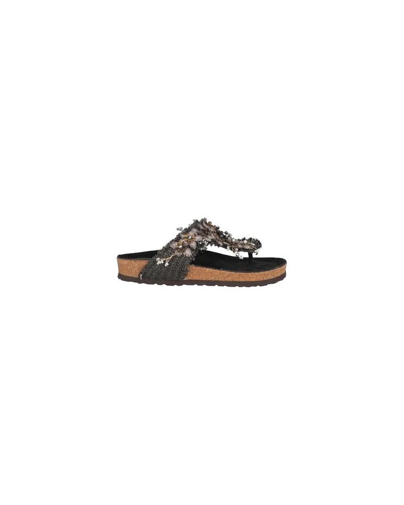 Divine Follie SCHUHE - Zehentrennerauf YOOX.COM Schwarz