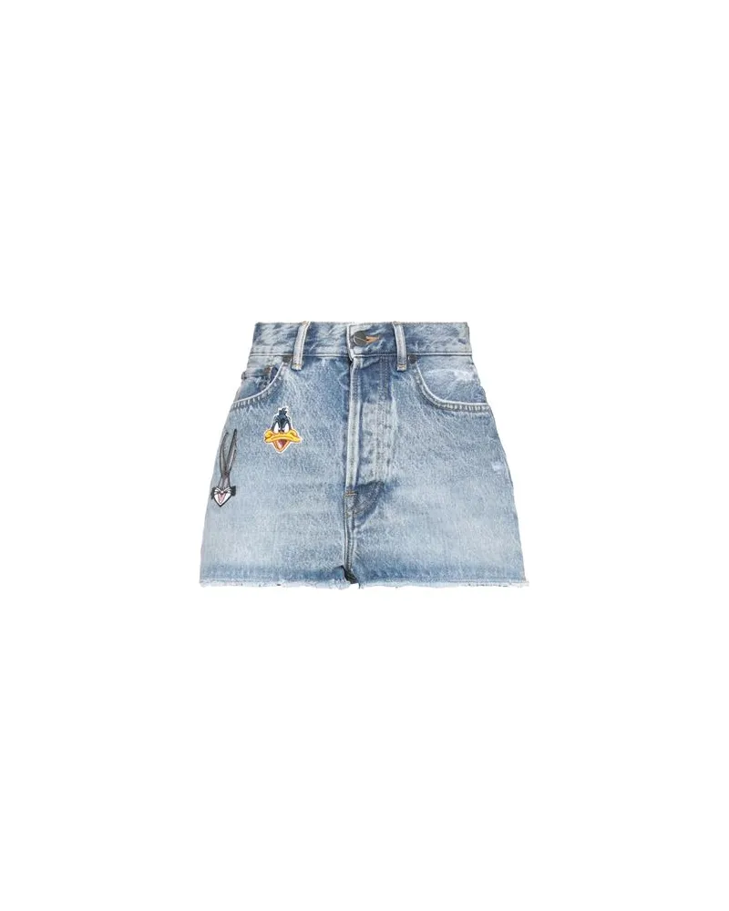 MOACONCEPT HOSEN & RÖCKE - Jeansshortsauf YOOX.COM Blau
