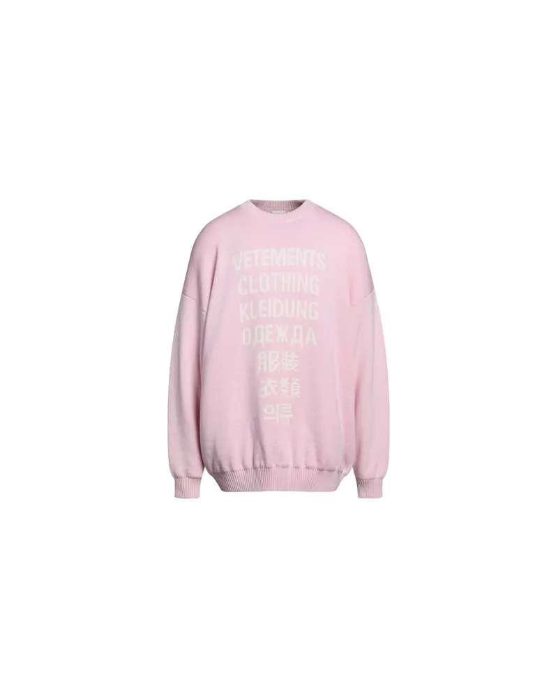 VETEMENTS STRICKWAREN - Pulloverauf YOOX.COM Rosa