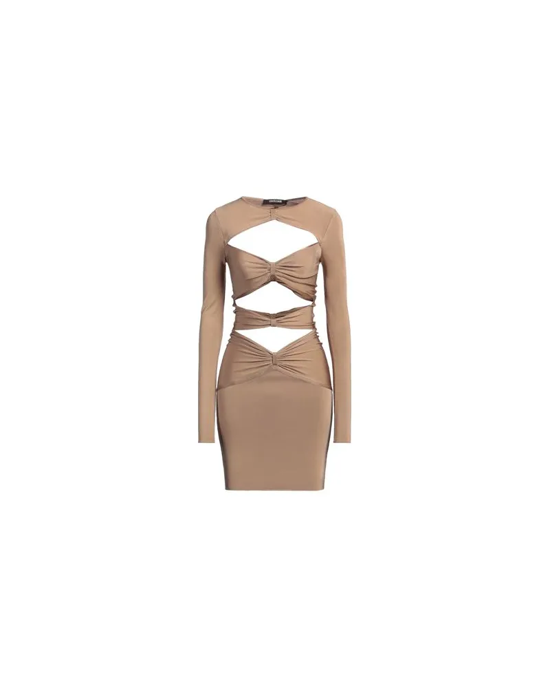 Roberto Cavalli KLEIDER - Mini-Kleiderauf YOOX.COM Kamel