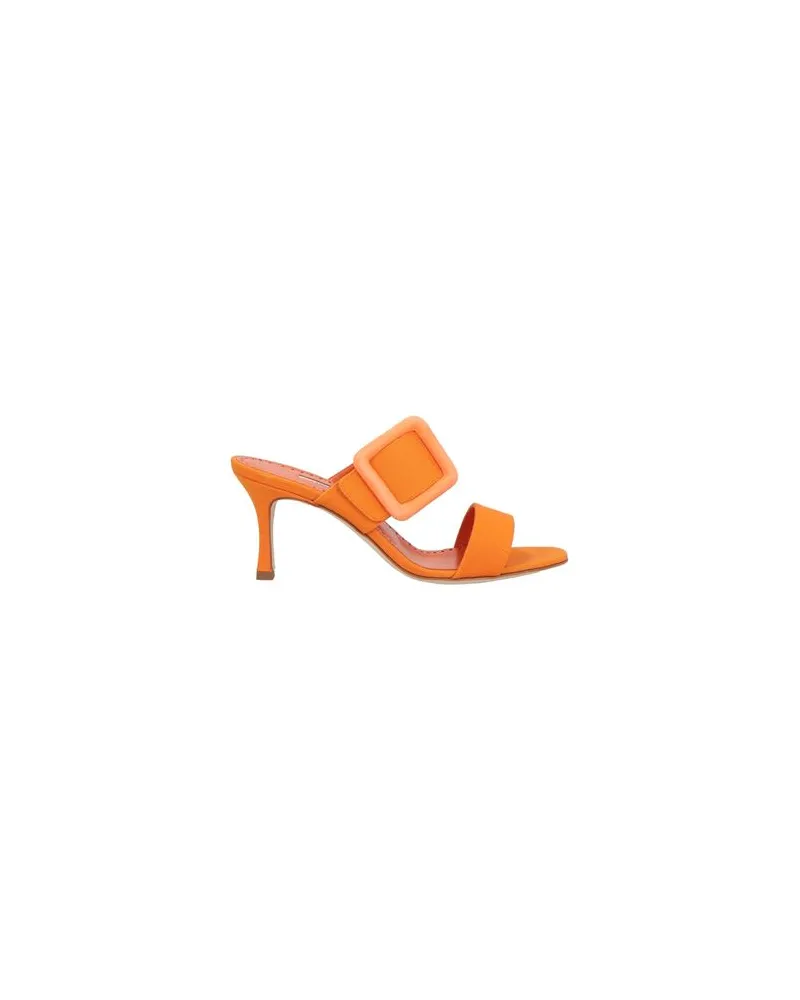 Manolo Blahnik SCHUHE - Sandalenauf YOOX.COM Orange