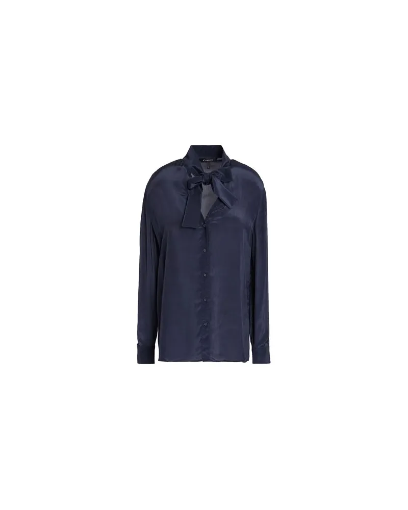 Armani Exchange TOPS - Hemdenauf YOOX.COM Nachtblau
