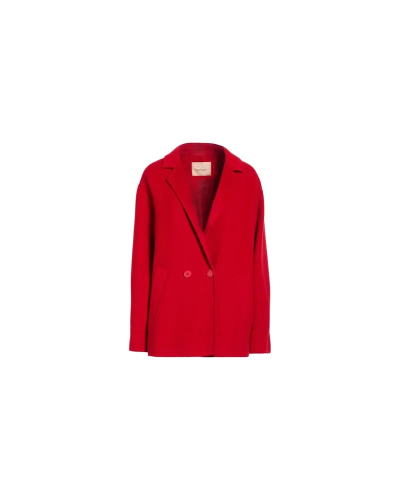 Twin-Set JACKEN & MÄNTEL - Mäntelauf YOOX.COM Rot