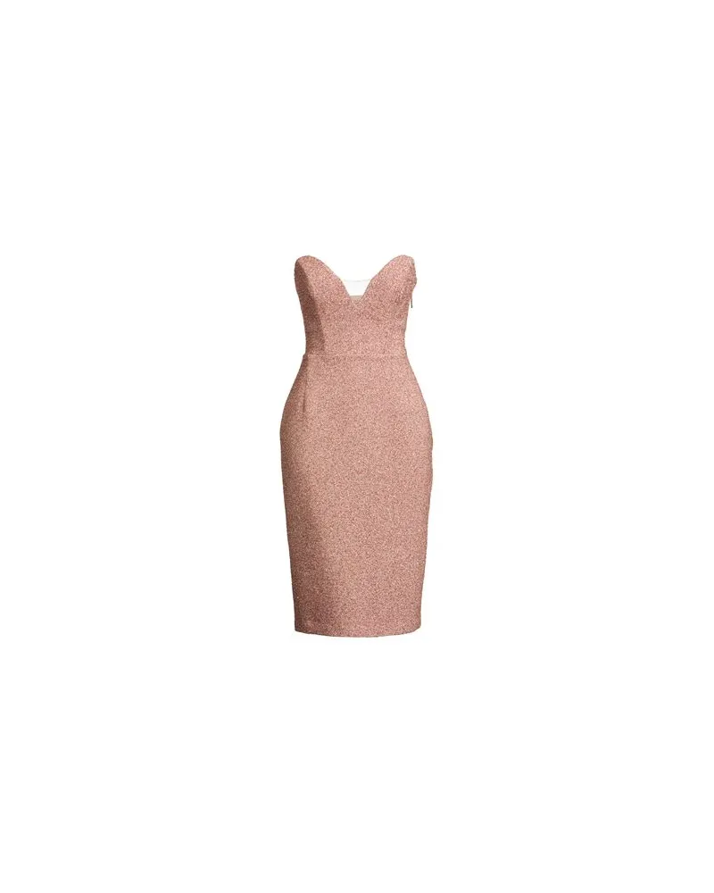 Elisabetta Franchi KLEIDER - Midi-Kleiderauf YOOX.COM Roségold