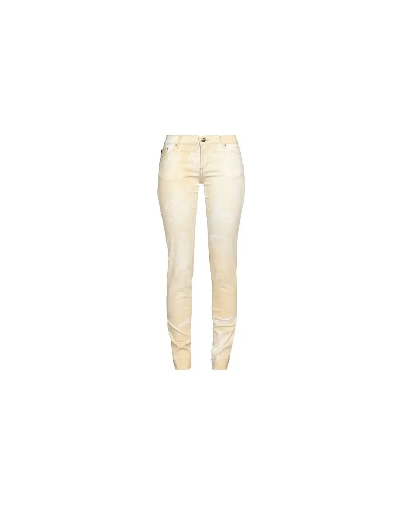 Just Cavalli HOSEN & RÖCKE - Jeanshosenauf YOOX.COM Pastellgelb