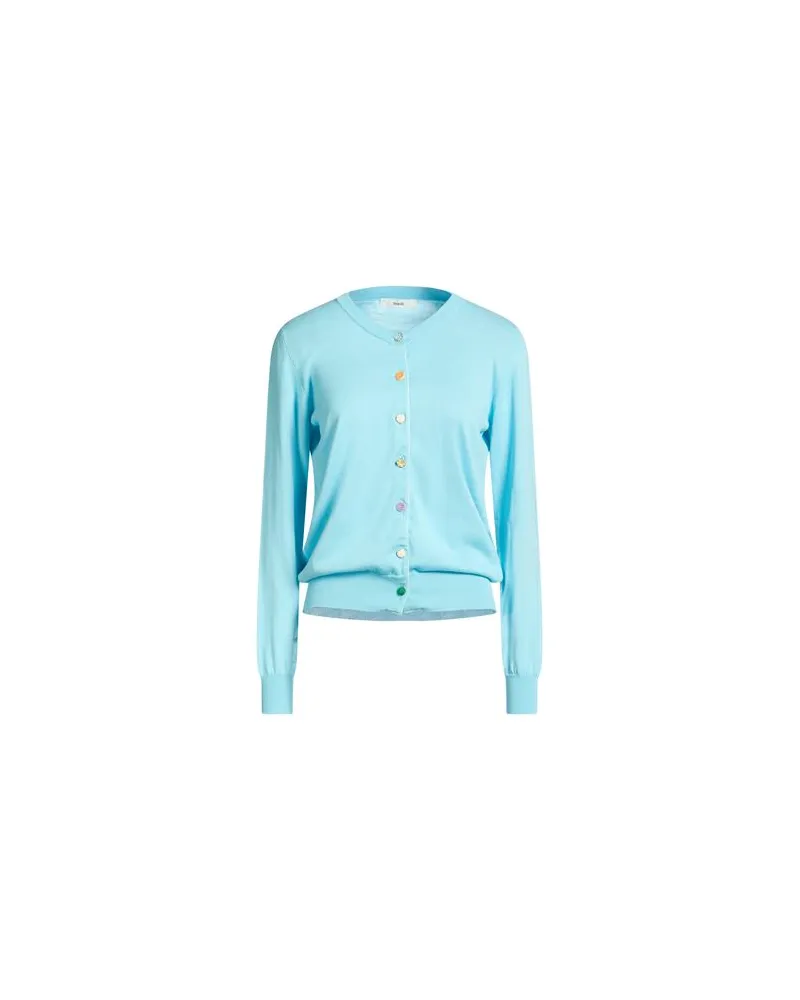 Suoli STRICKWAREN - Strickjackenauf YOOX.COM Azurblau