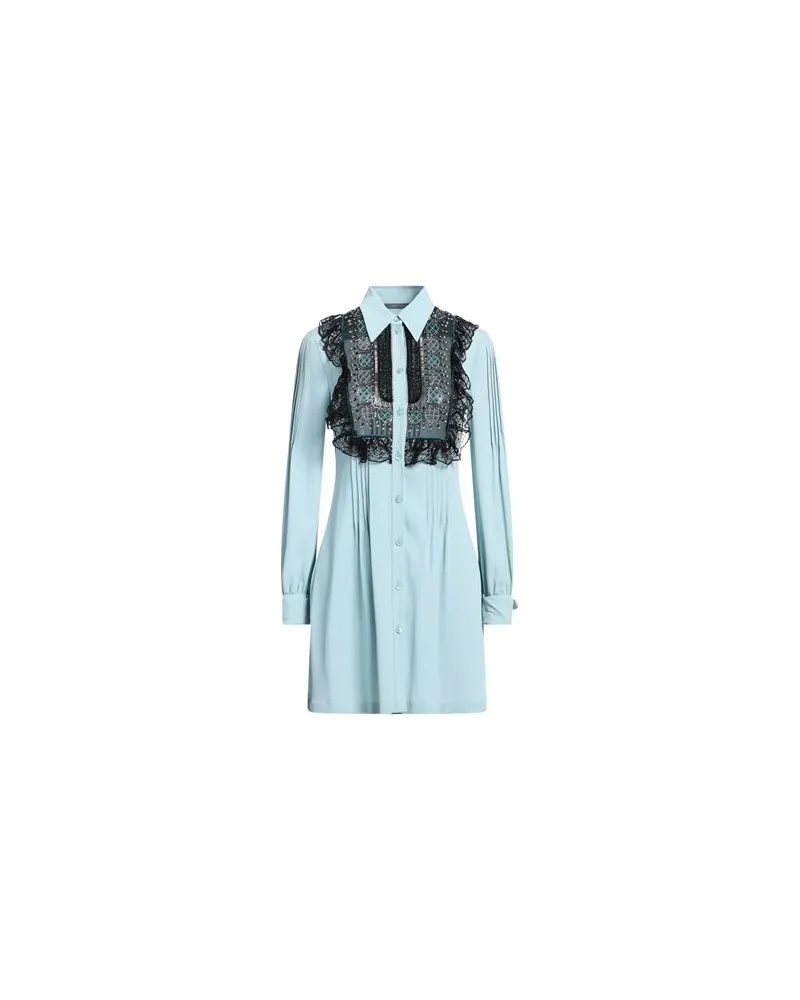 Alberta Ferretti KLEIDER - Mini-Kleiderauf YOOX.COM Himmelblau