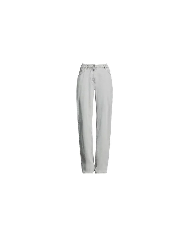 Elisabetta Franchi HOSEN & RÖCKE - Jeanshosenauf YOOX.COM Grau