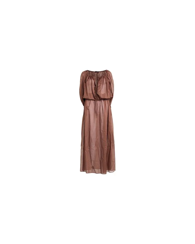 ANDAMANE KLEIDER - Maxi-Kleiderauf YOOX.COM Braun