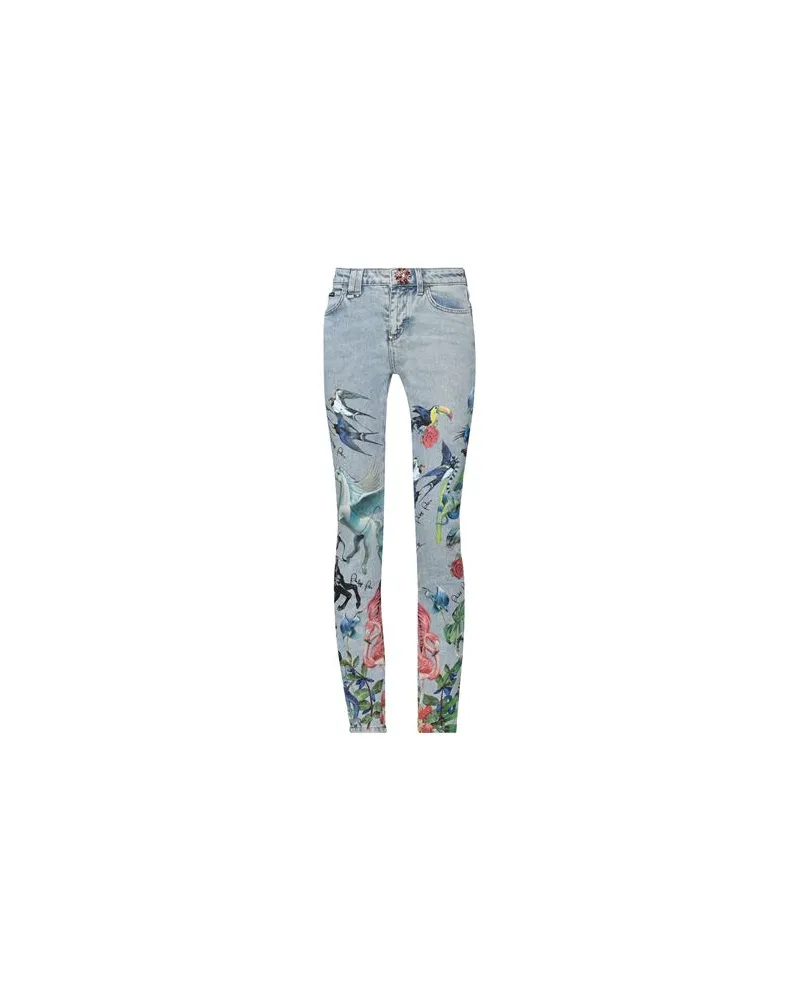 Philipp Plein HOSEN & RÖCKE - Jeanshosenauf YOOX.COM Blau