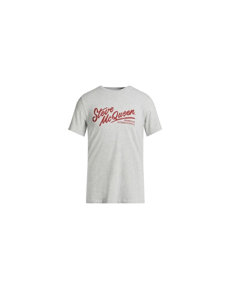 Barbour INTERNATIONAL  - TOPS - T-shirtsauf YOOX.COM Hellgrau