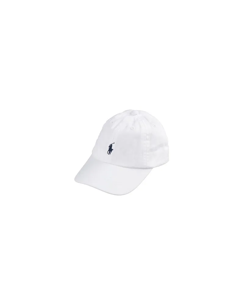 Ralph Lauren Cotton Chino Baseball Cap  - ACCESSOIRES - Mützen & Hüteauf YOOX.COM Weiß