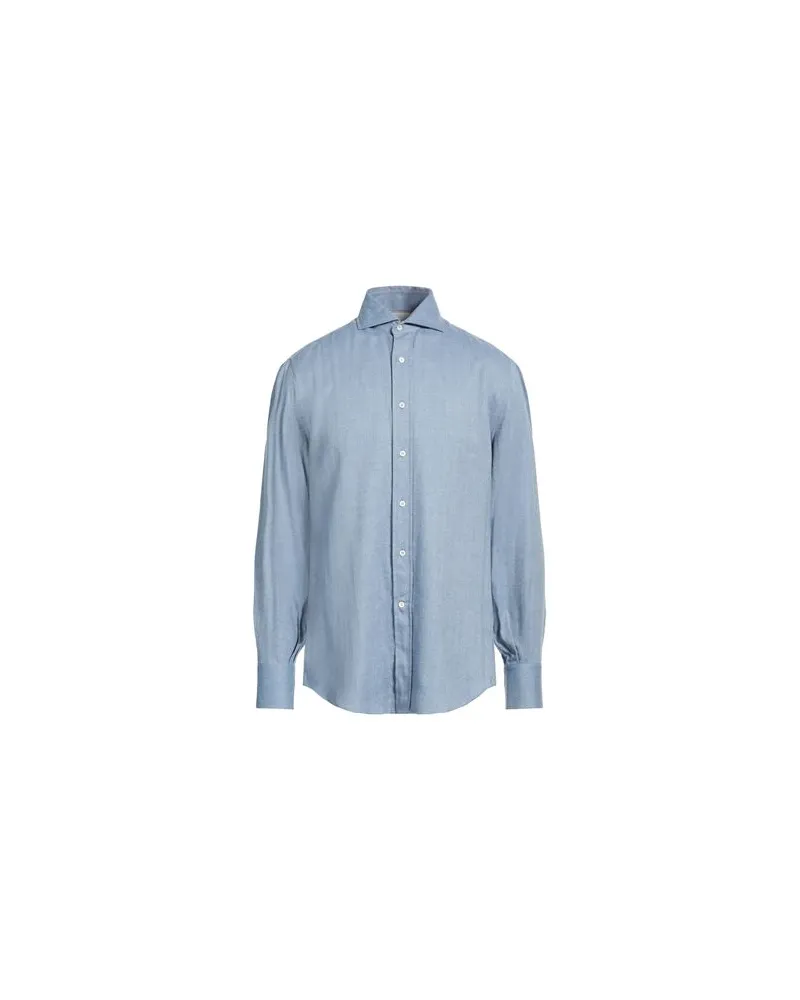 Brunello Cucinelli TOPS - Hemdenauf YOOX.COM Hellblau