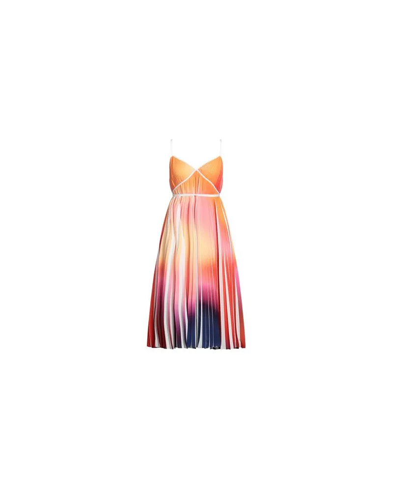 Halston KLEIDER - Midi-Kleiderauf YOOX.COM Orange