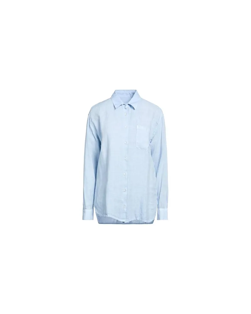 120% Lino TOPS - Hemdenauf YOOX.COM Blaugrau