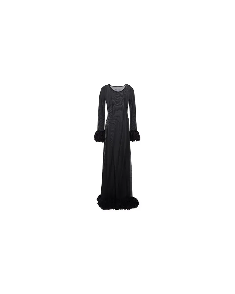 Marine Serre KLEIDER - Maxi-Kleiderauf YOOX.COM Schwarz
