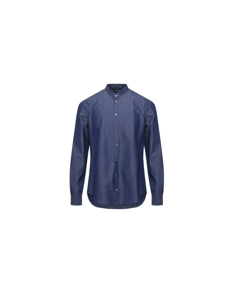 Emporio Armani TOPS - Hemdenauf YOOX.COM Blau