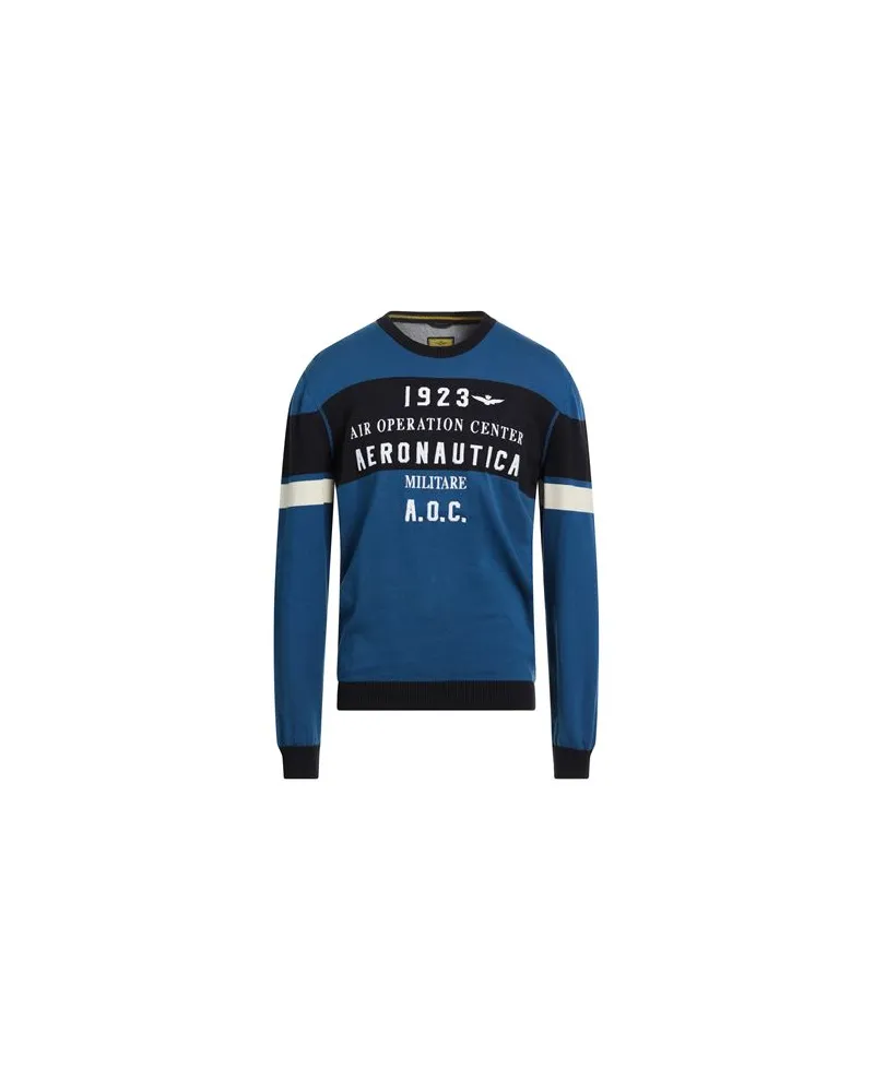 Aeronautica Militare STRICKWAREN - Pulloverauf YOOX.COM Taubenblau