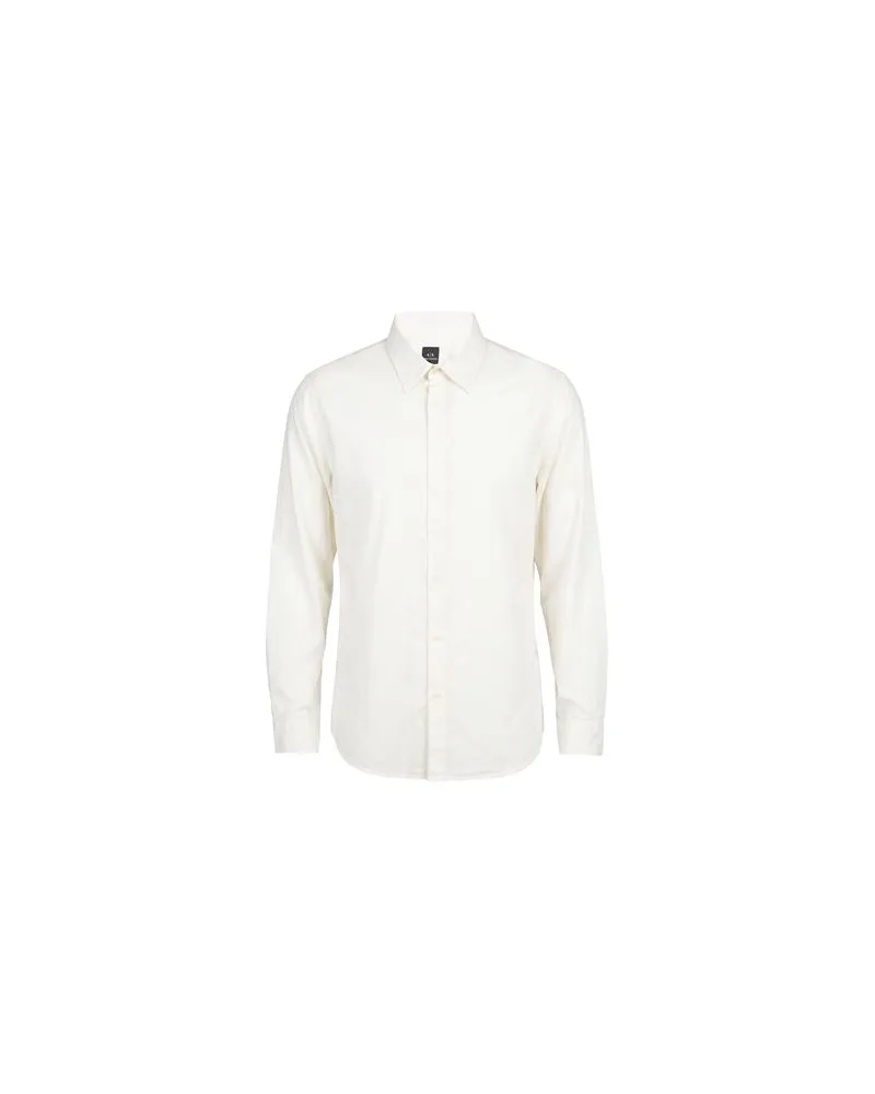 Armani Exchange TOPS - Hemdenauf YOOX.COM Elfenbein