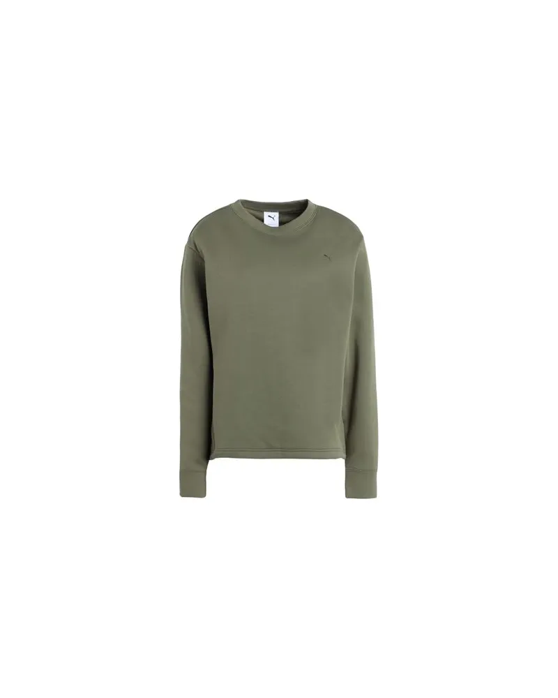 Puma YONA Crew  - TOPS - Sweatshirtsauf YOOX.COM Militärgrün