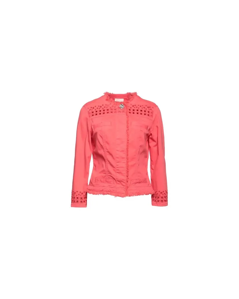 Liu Jo JACKEN & MÄNTEL - Jeansjacken/Mäntelauf YOOX.COM Koralle