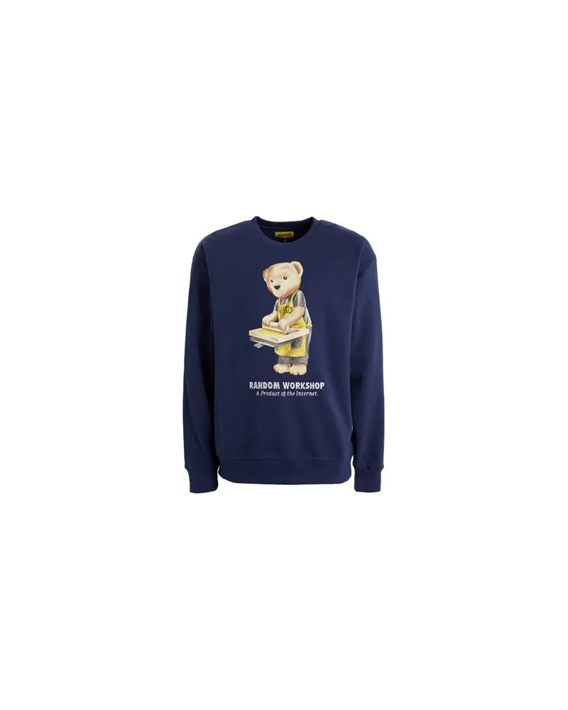 Market RANDOM WORKSHOP BEAR CREWNECK	 - TOPS - Sweatshirtsauf YOOX.COM Nachtblau