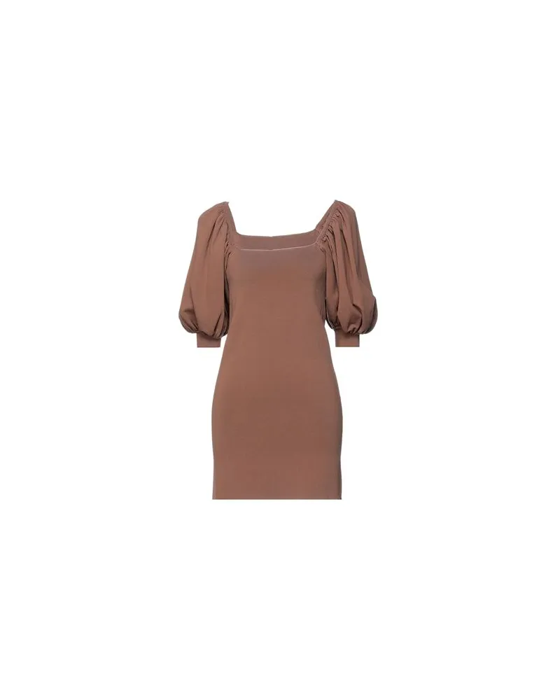 Semicouture KLEIDER - Mini-Kleiderauf YOOX.COM Braun