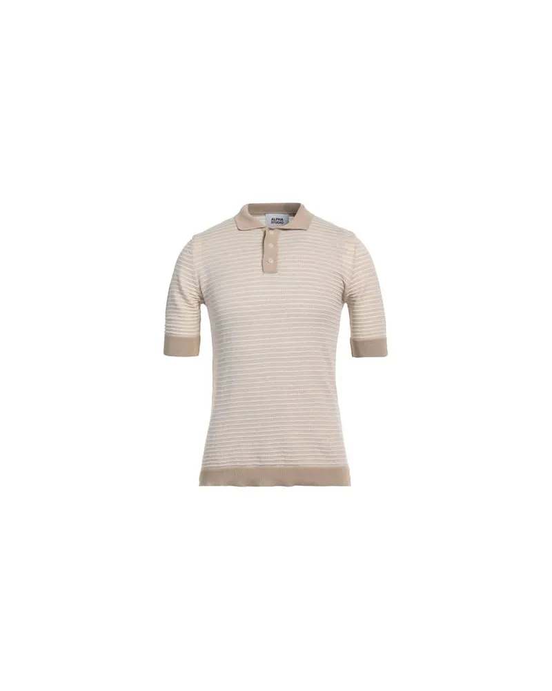Alpha Studio STRICKWAREN - Pulloverauf YOOX.COM Beige