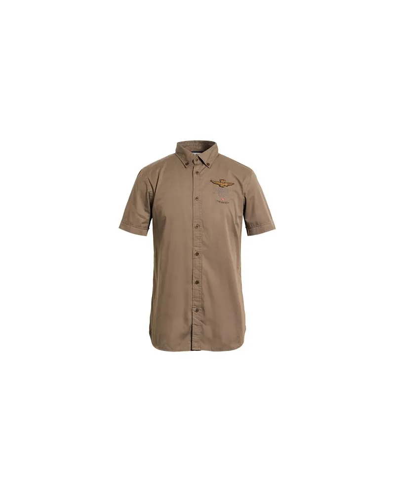 Aeronautica Militare TOPS - Hemdenauf YOOX.COM Khaki