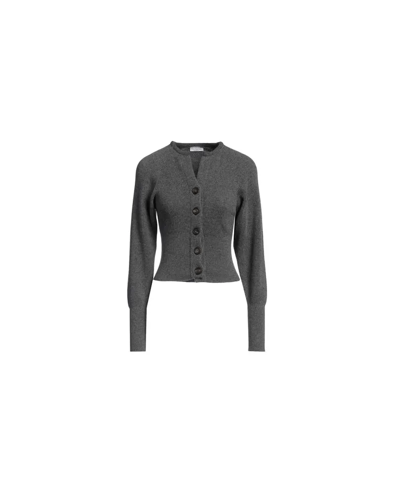 Brunello Cucinelli STRICKWAREN - Strickjackenauf YOOX.COM Grau