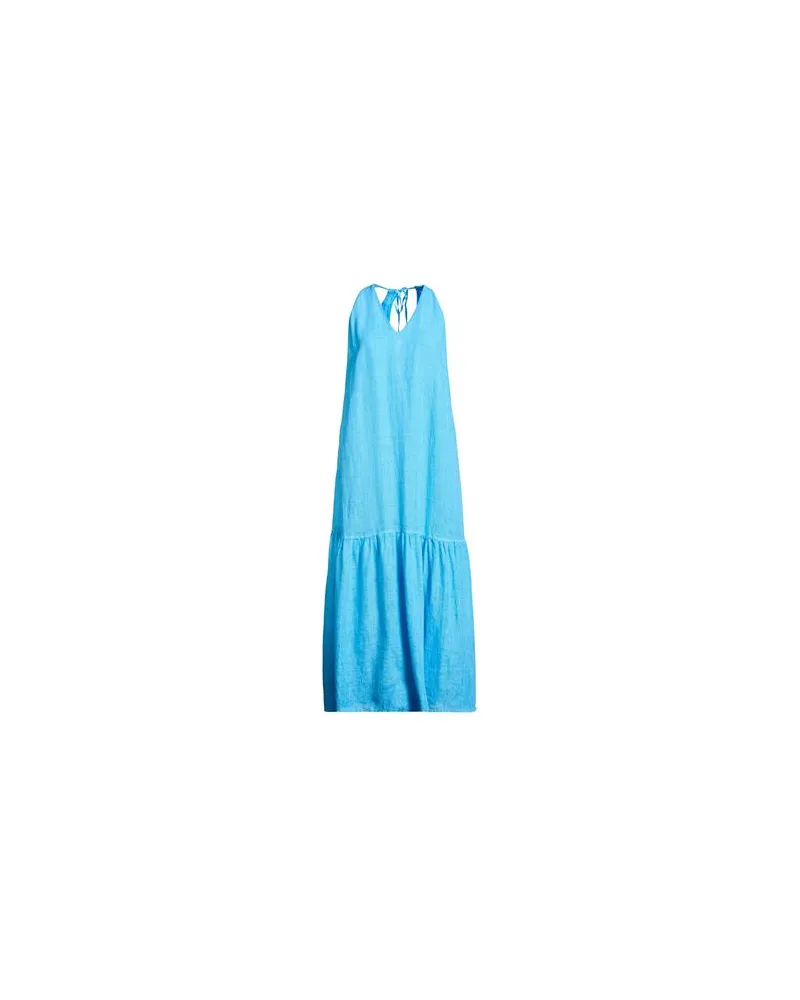 120% Lino KLEIDER - Maxi-Kleiderauf YOOX.COM Hellblau