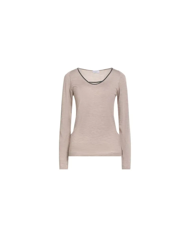Brunello Cucinelli STRICKWAREN - Pulloverauf YOOX.COM Beige