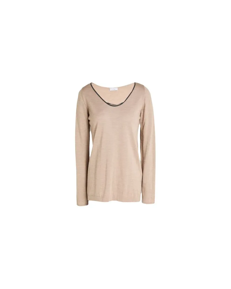 Brunello Cucinelli STRICKWAREN - Pulloverauf YOOX.COM Khaki