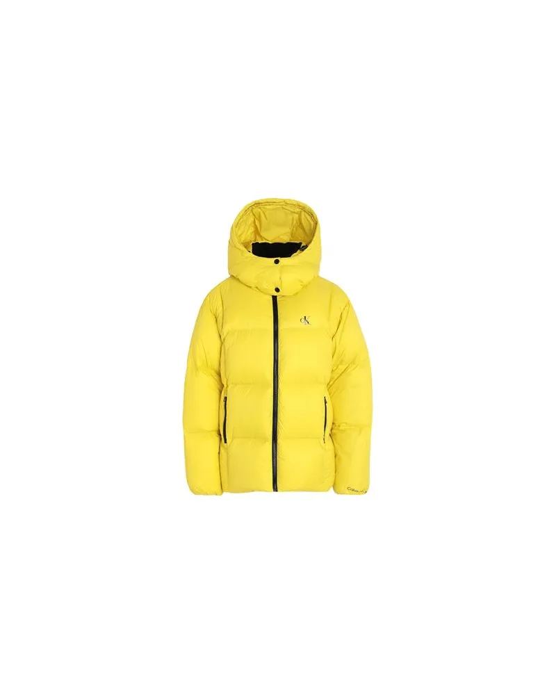 Calvin Klein JACKEN & MÄNTEL - Pufferjacken & Daunenjackenauf YOOX.COM Gelb