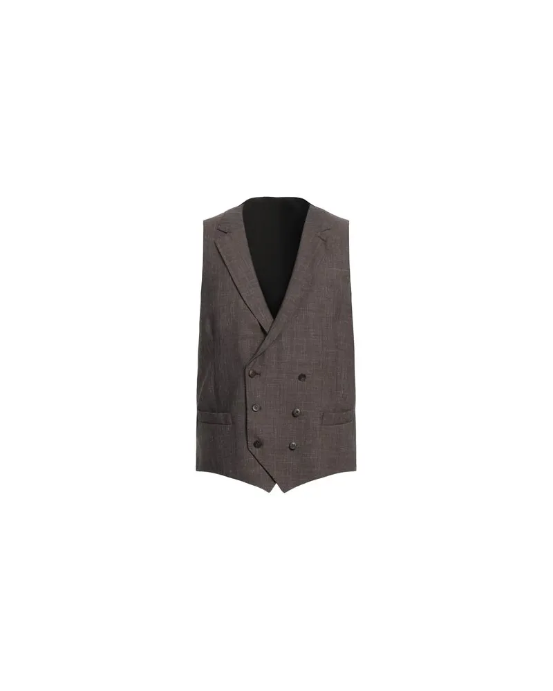 Luigi Bianchi Mantova ANZÜGE und CO-ORDS - Couture-Westenauf YOOX.COM Dunkelbraun