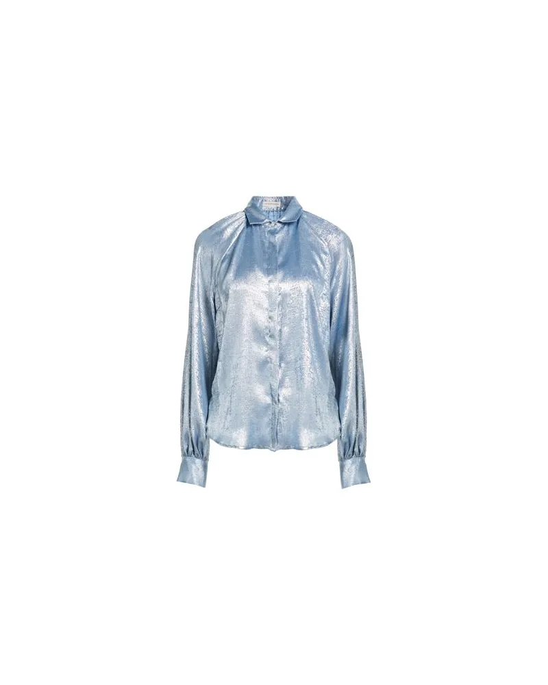 Camicettasnob TOPS - Hemdenauf YOOX.COM Hellblau