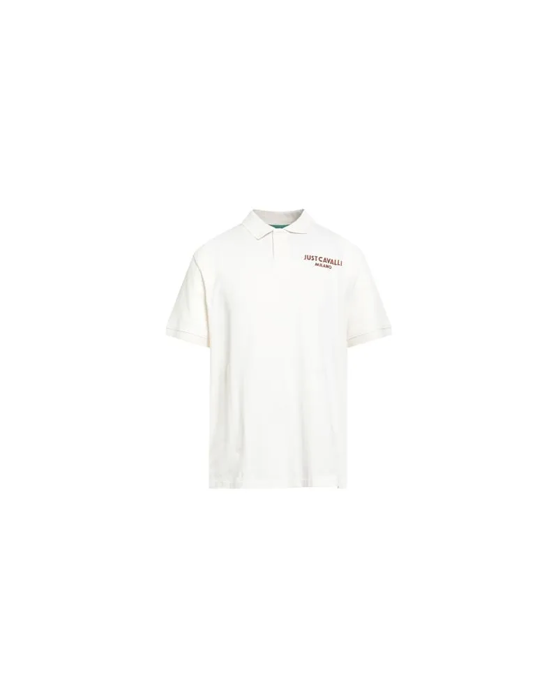 Just Cavalli TOPS - Poloshirtsauf YOOX.COM Cremeweiß
