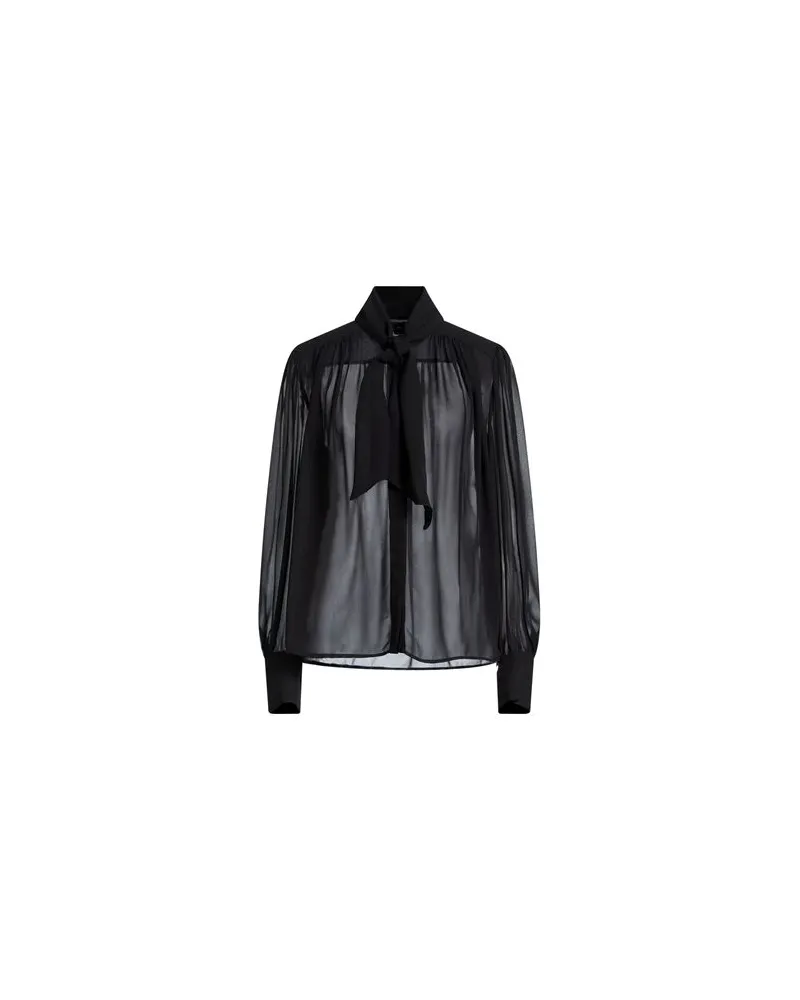 Elisabetta Franchi TOPS - Hemdenauf YOOX.COM Schwarz