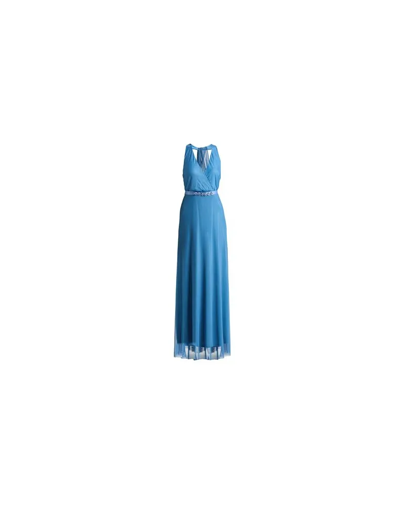 Rinascimento KLEIDER - Maxi-Kleiderauf YOOX.COM Taubenblau