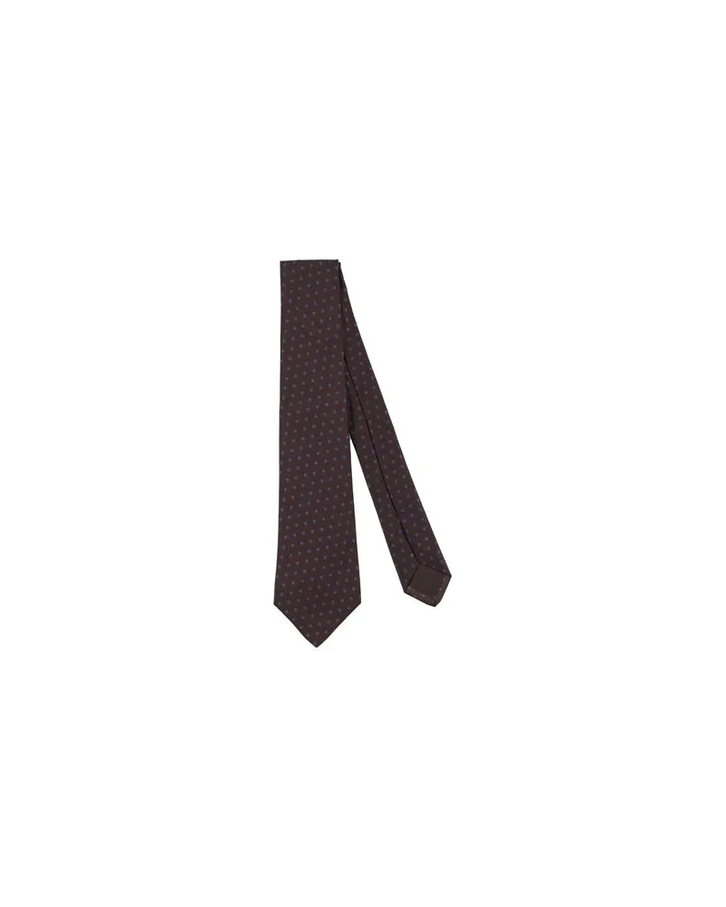 Kiton ACCESSOIRES - Krawatten & Fliegenauf YOOX.COM Dunkelbraun