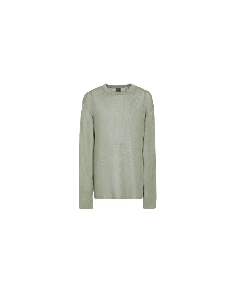 8 by Yoox COTTON BLEND SEE THOUGH SWEATER  - STRICKWAREN - Pulloverauf YOOX.COM Militärgrün