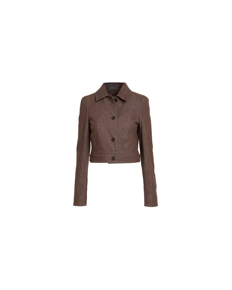 Max Mara JACKEN & MÄNTEL - Jeansjacken/Mäntelauf YOOX.COM Braun